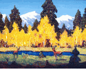 Deer and Yellow Trees<br><small>Conrad Buff