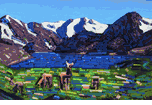Deer Grass by a Lake, High Sierras<br><small>Conrad Buff