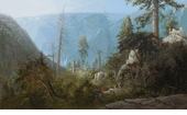 Deer in an Expansive Landscape, Yosemite<br><small>Charles Dormon Robinson