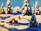 Deer in Snow<br><small>Conrad Buff