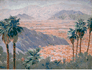 Desert Palms with Mountains<br><small>Gunnar Wilforss