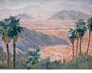 Desert Palms with Mountains<br><small>Gunnar Wilforss