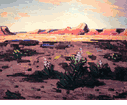 Desert Scene with Trees <br><SMALL>(CB838)</SMALL></font>