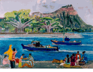 Diamond Head with Boats<br><small>Millard Sheets