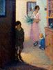 Domestic Scene with Mother and Children<br><small>Edwin Roscoe Shrader
