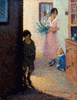 Domestic Scene with Mother and Children<br><small>Edwin Roscoe Shrader