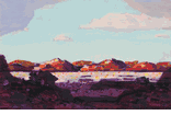 Dotted Mountains with Clouds <br><SMALL>(CB441)</SMALL></font>