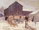 Farm Scene in Winter<br><small>Edwin Roscoe Shrader