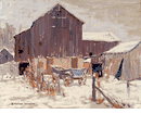 Farm Scene in Winter<br><small>Edwin Roscoe Shrader