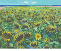 Field of Sunflowers <br><SMALL>Robert Frame