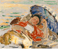 Figure on the Beach, Laguna<br><small>Clarence Hinkle