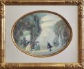 Figures In The Garden<br>(adr0242)<br><small>Arthur Dominique Rozaire