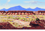 Flat Mountain Landscape <br><SMALL>Conrad Buff