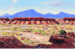 Flat Mountain Landscape <br><SMALL>Conrad Buff