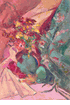 Floral Still Life with Green Bowl and Fan<br><small>Wladimir de Terlikowski