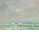 Foggy Coast with Boats<br><small>Arthur Dominique Rozaire 