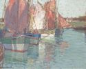 French Tuna Boats, Concarneau<small><br>Edgar Payne