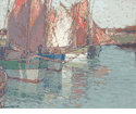 French Tuna Boats, Concarneau<small><br>Edgar Payne