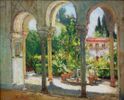 Garden Scene, Santa Barbara<br><small>Colin Campbell Cooper