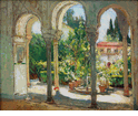 Garden Scene, Santa Barbara<br><small>Colin Campbell Cooper