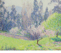 Garden with Eucalyptus Trees<br><small>William Clapp