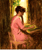 Girl at Desk <small><br> (ERS55) </small>