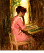 Girl at Desk <small><br> (ERS55) </small>
