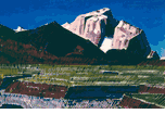 Green Grass and Mountains <br><SMALL>(CB553)</SMALL></font>