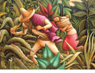 Guerrillero et Soldadera <br><small> Lucio Lopez Rey