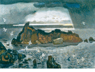 Gulls Migrating in a Storm, Anchor Bay<br><small>Millard Sheets