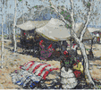 Gypsy Camp Near Los Angeles<br><small>Millard Sheets