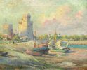 Harbor Scene<br><small>Colin Campbell Cooper