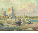 Harbor Scene<br><small>Colin Campbell Cooper