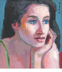 Head of a Young Woman <br><SMALL>Robert Frame