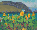 Coastal Scene with Sunflowers<br><small>Henrietta Shore