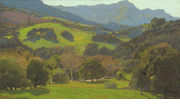 Hills in Springtime (Topanga Canyon)<br><small>William Wendt