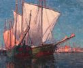 In the Canal, Chioggia<br><small>Edgar Payne
