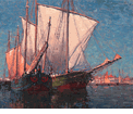 In the Canal, Chioggia<br><small>Edgar Payne