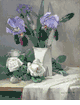 Irises and White Roses <br><small>William Hubacek