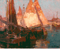 Italian Boats<small><br>Edgar Payne