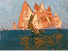 Italian Boats, Mediterranean<small><br>Edgar Payne
