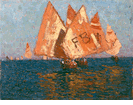 Italian Boats, Mediterranean<small><br>Edgar Payne