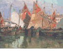 Italian Harbor Scene<small><br>Edgar Payne