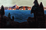 Lake Scene with Mountains<br><small>(CB344)