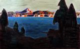 Lake Scene with Mountains<br><small>(CB344)