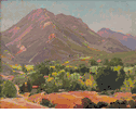 Landscape with Hills, Trees, and Houses<br><small>Hanson Puthuff