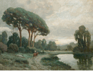 Landscape with Rider and Lake<br><small>Angel Espoy