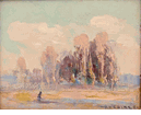 Landscape With Trees And Figure (ar095)<br><small>Arthur Dominique Rozaire