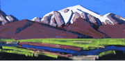 Mauve Snow Capped Mountains <br><SMALL>(CB779)</SMALL></font>