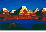 Mesa with Lake<br><small>(CB537)</small></font>